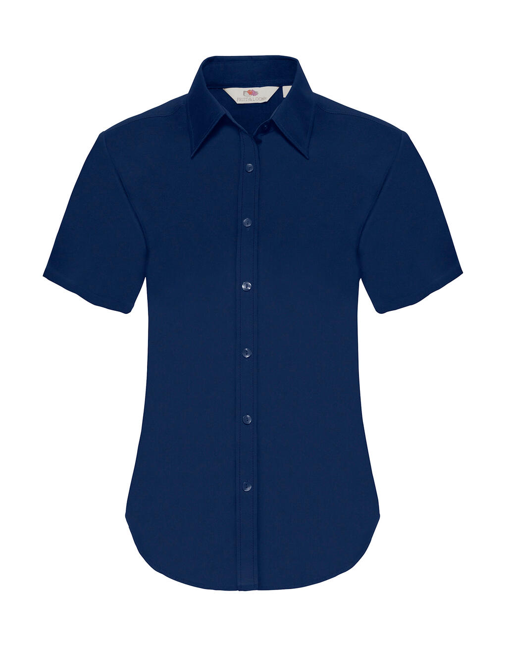 Kurzarm-Oxfordhemd für Damen - 32 - Marine