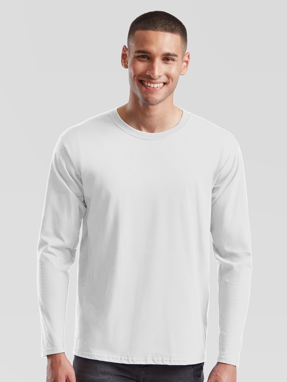 Kultiges 195 Langarm-Ringspun-T-Shirt