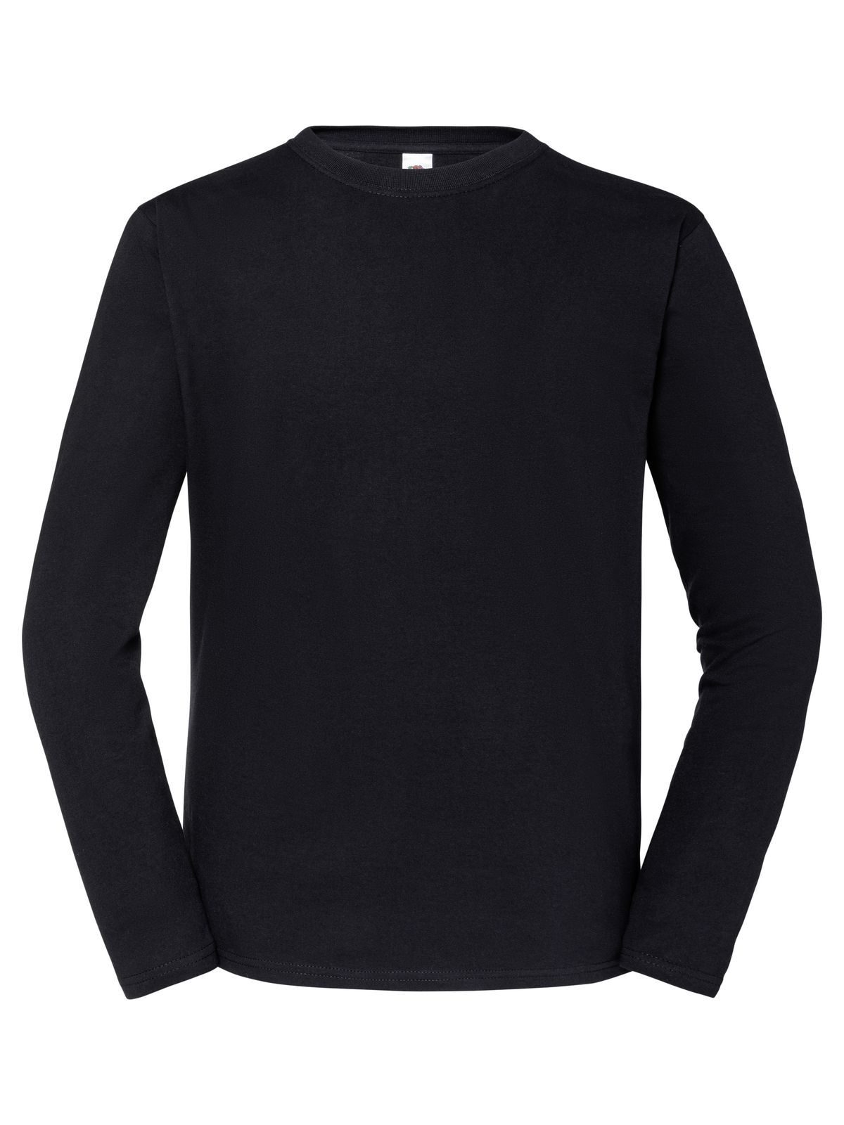 Kultiges 195 Langarm-Ringspun-T-Shirt - 36 - Schwarz