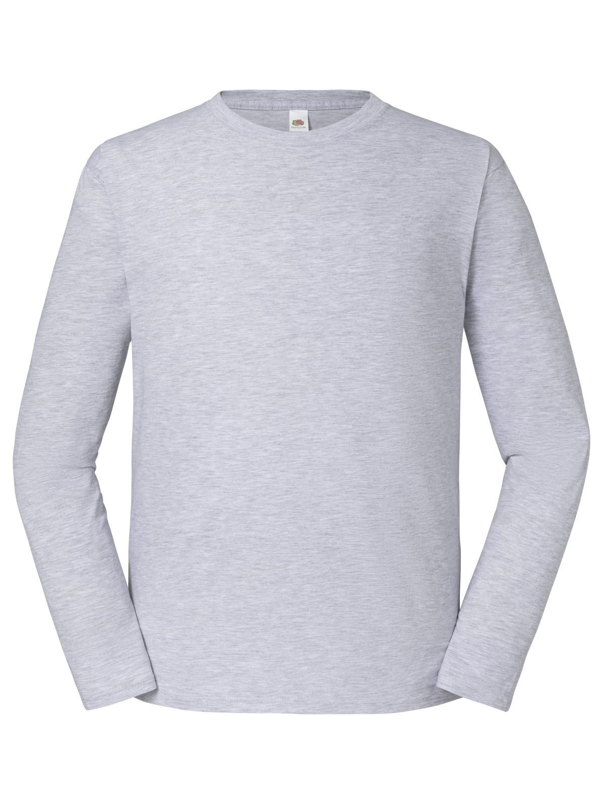 Kultiges 195 Langarm-Ringspun-T-Shirt - 94 - Heidegrau