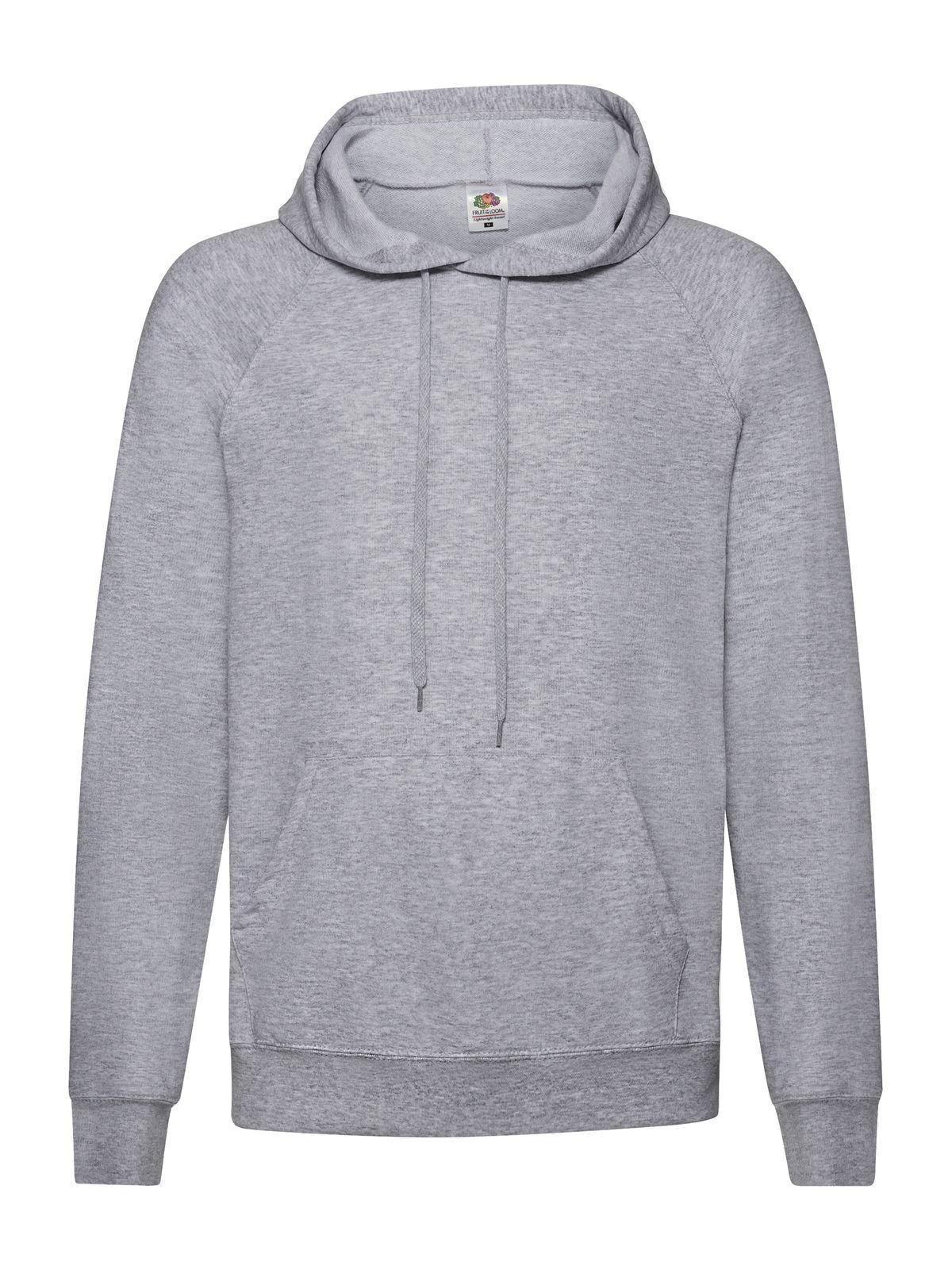 Leichter Kapuzenpullover - 94 - Heidegrau