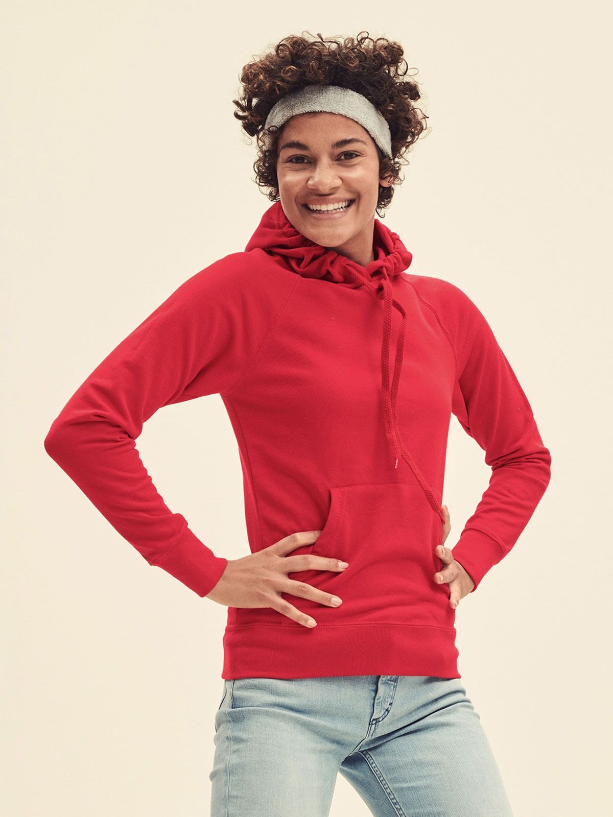 Damen leichter Kapuzenpullover