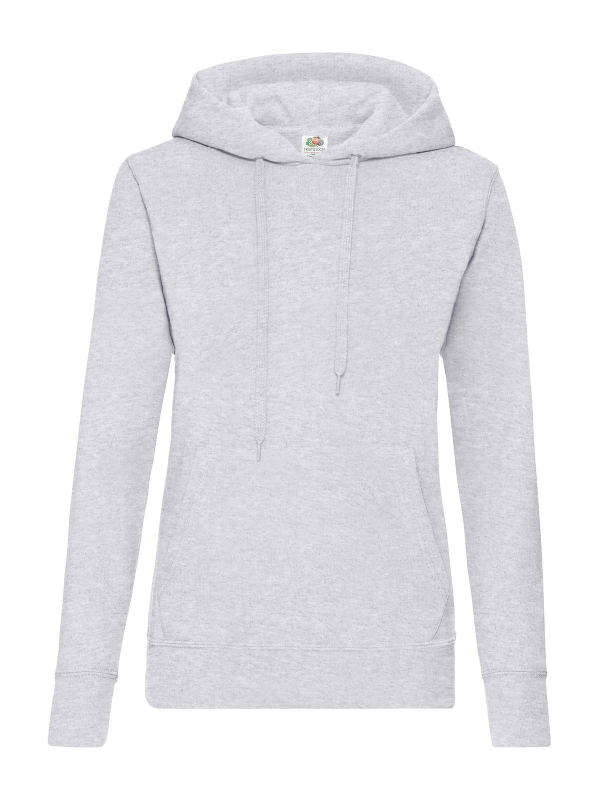 Klassischer Damen-Kapuzenpullover - 94 - Heidegrau