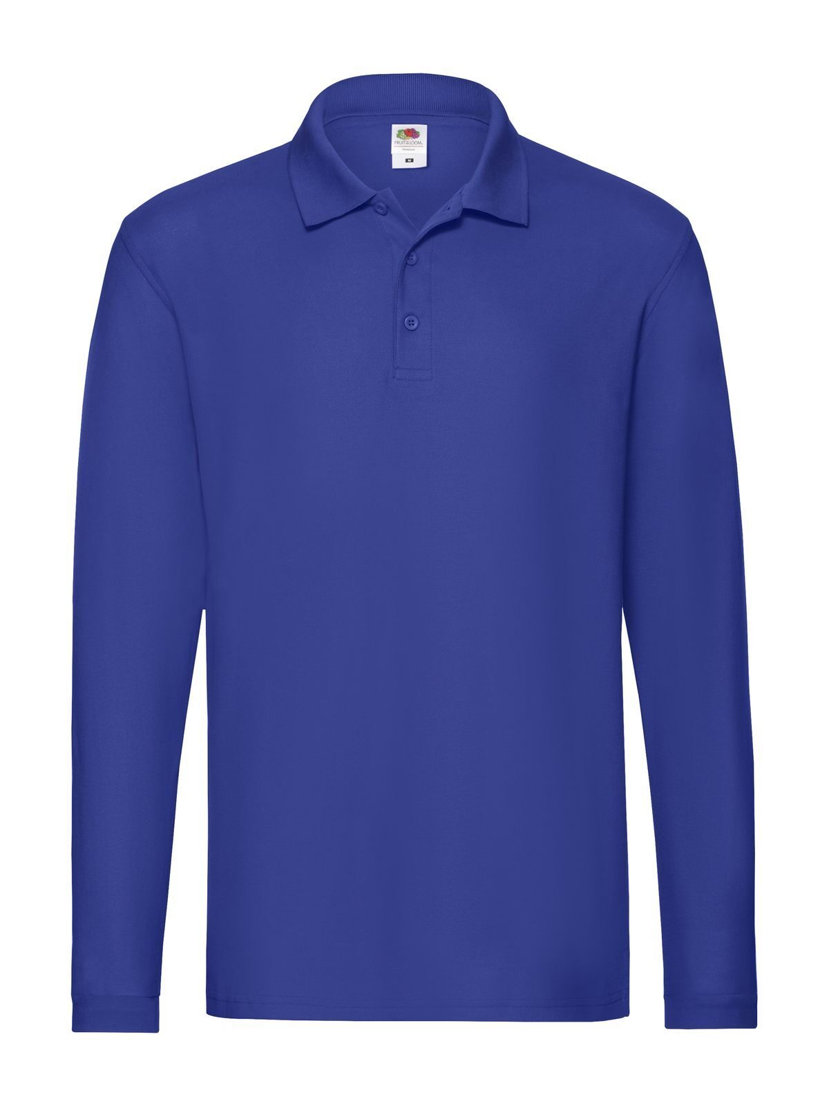 Premium Langarm-Polo - 51 - Königsblau
