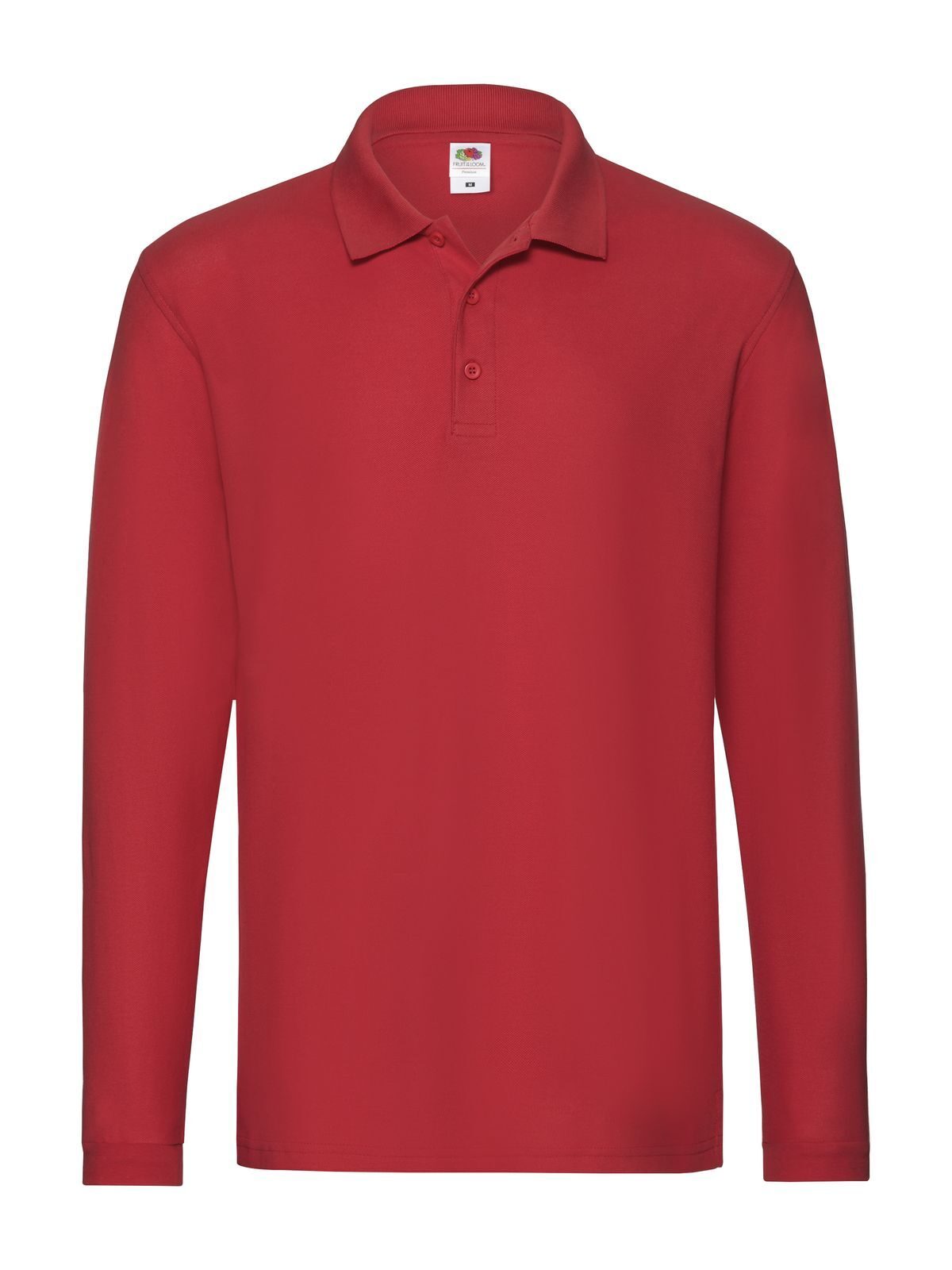 Premium Langarm-Polo - 40 - Rot