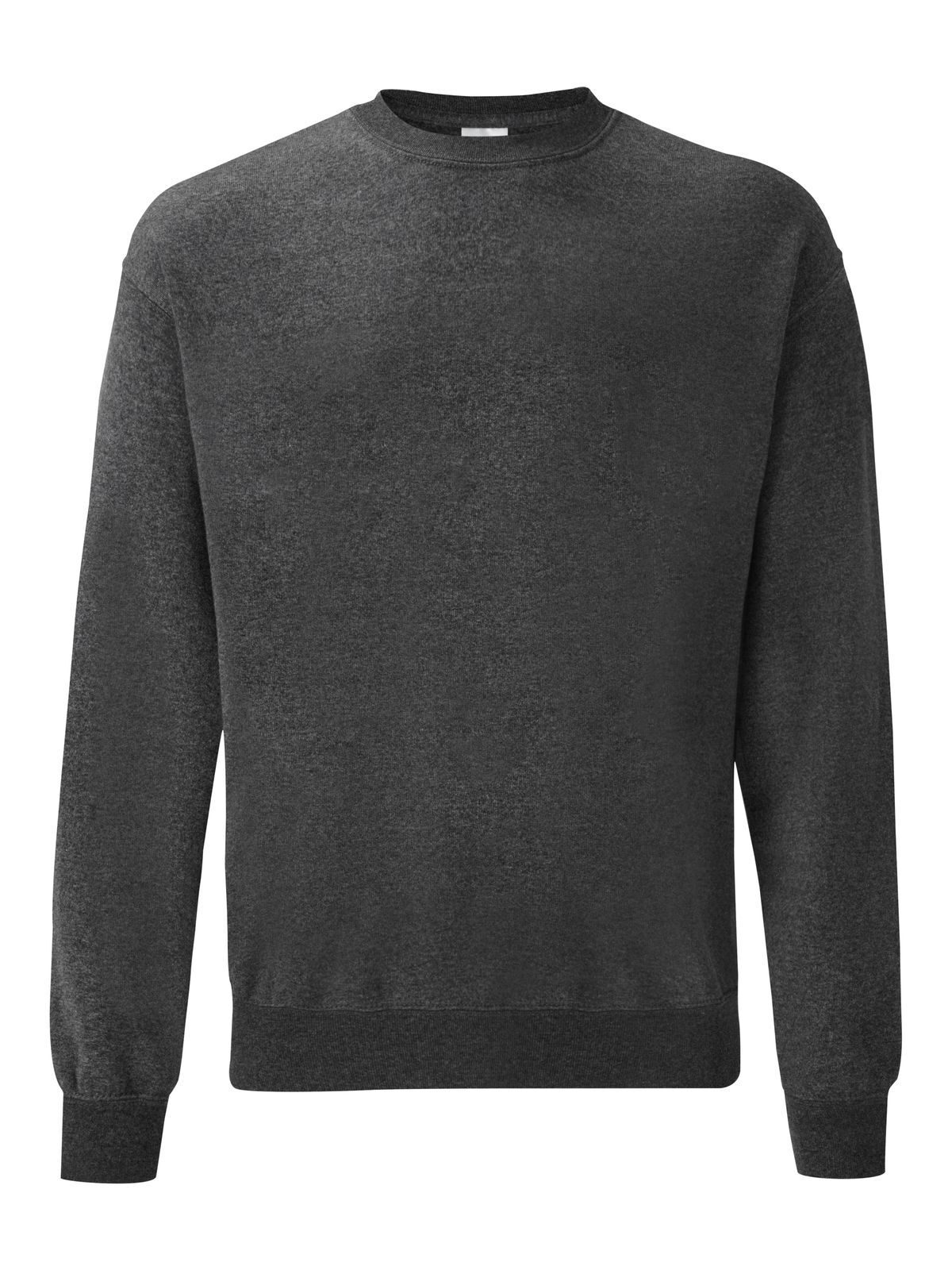 Klassisches Set-in-Sweatshirt - HD - HD – Dunkelgrau meliert