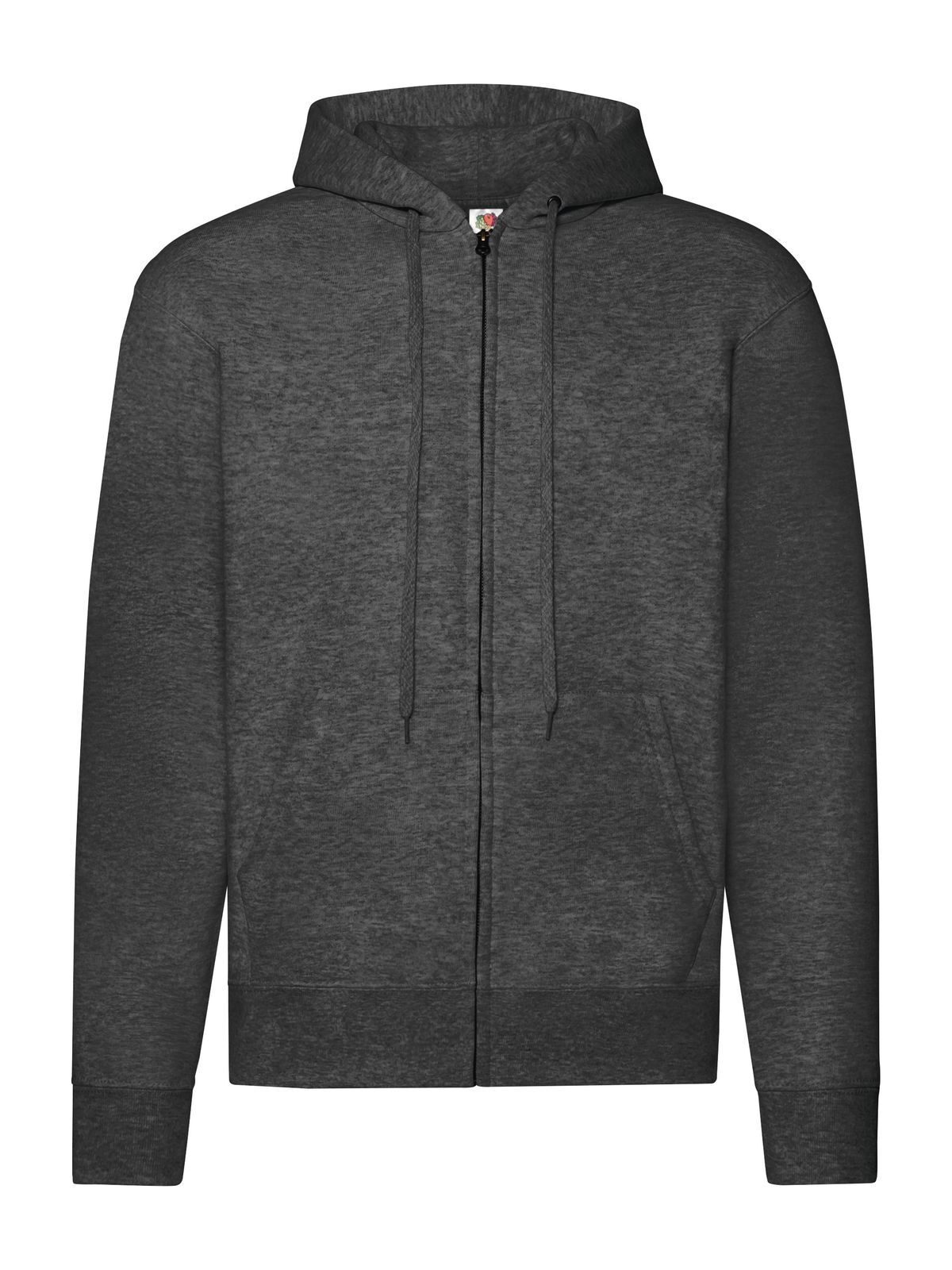 Klassische Kapuzen-Sweatjacke - HD - HD – Dunkelgrau meliert