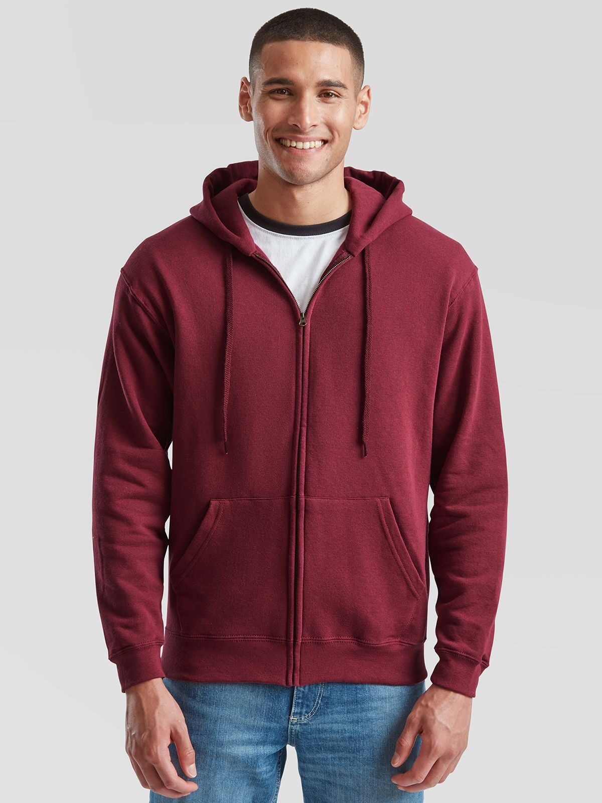 Klassische Kapuzen-Sweatjacke