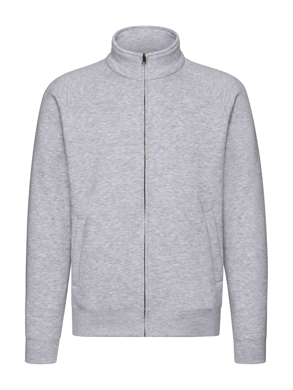 Premium-Sweatjacke - 94 - Heidegrau