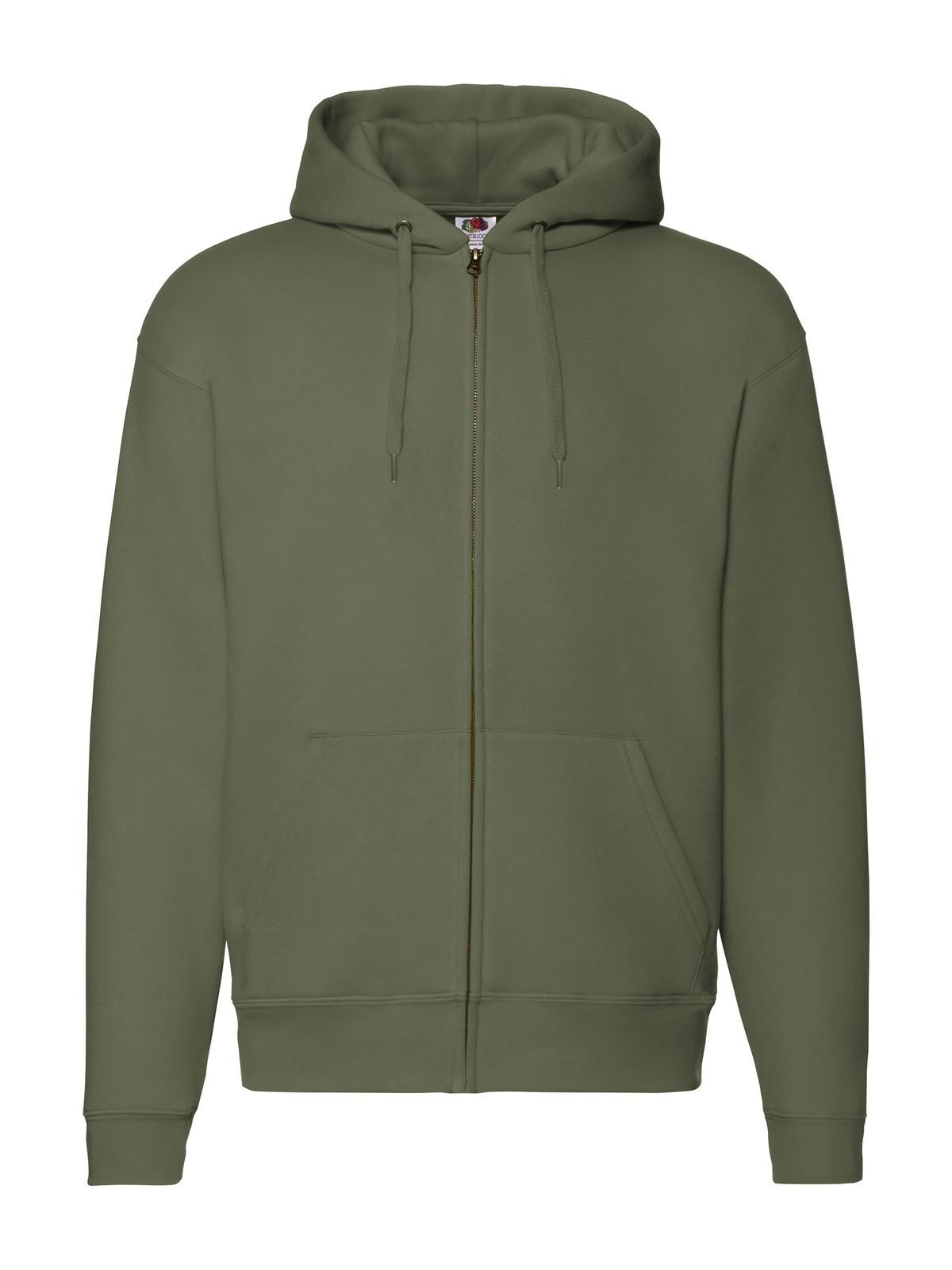 Premium-Sweatjacke mit Kapuze - 59 - Klassisches Olivgrün