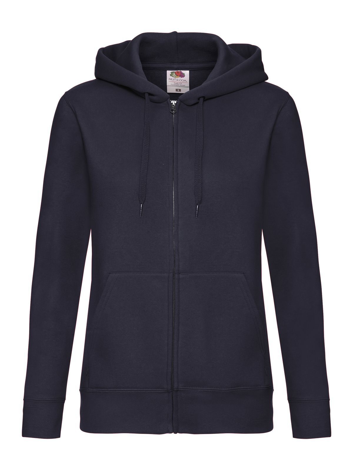 Premium-Sweatjacke mit Kapuze für Damen - AZ - AZ – Tiefblau