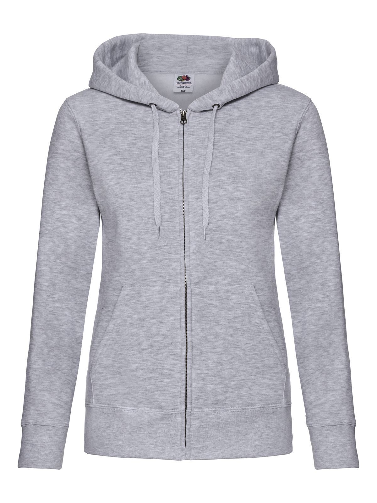 Premium-Sweatjacke mit Kapuze für Damen - 94 - Heidegrau