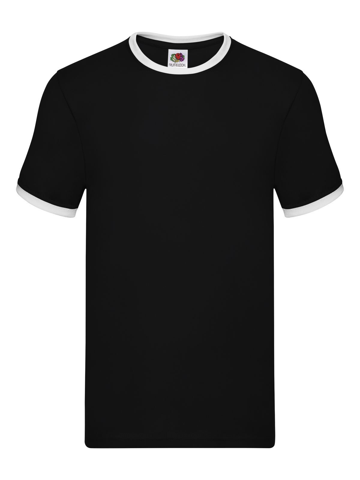 Ringer Tee - KW - Schwarz-Weiß