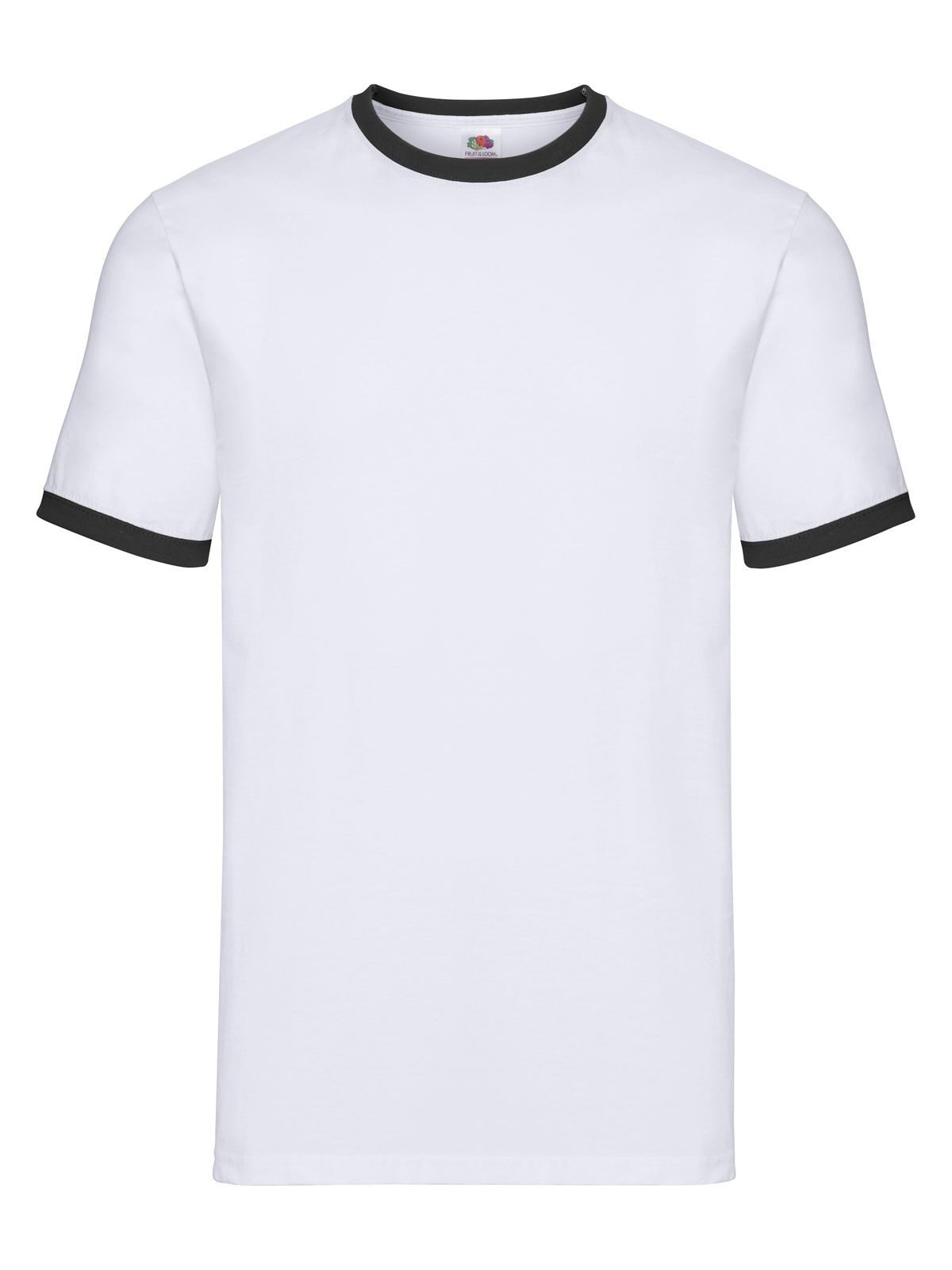 Ringer Tee - TH - Weiß-Schwarz