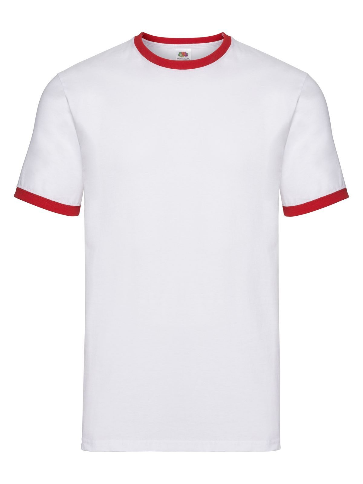 Ringer Tee - WM - Weiß-Rot
