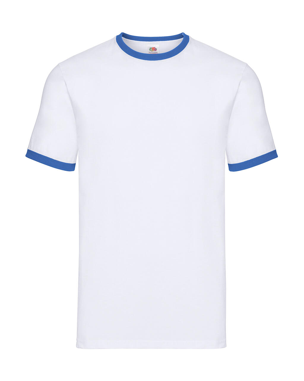 Ringer Tee - AW - AW – Weiß-Königsblau