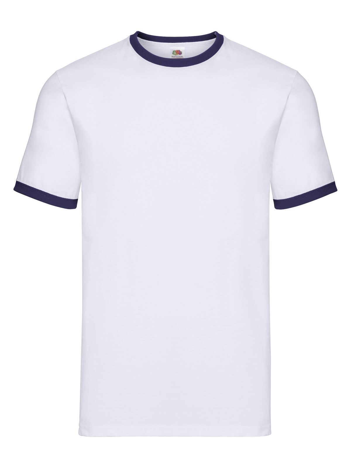 Ringer Tee - ZA - Weiß-Marineblau