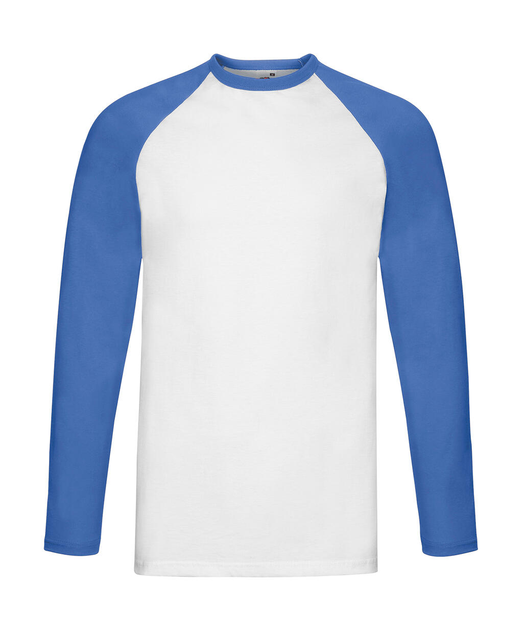 Langarm-Baseball-T-Shirt - AW - AW – Weiß-Königsblau