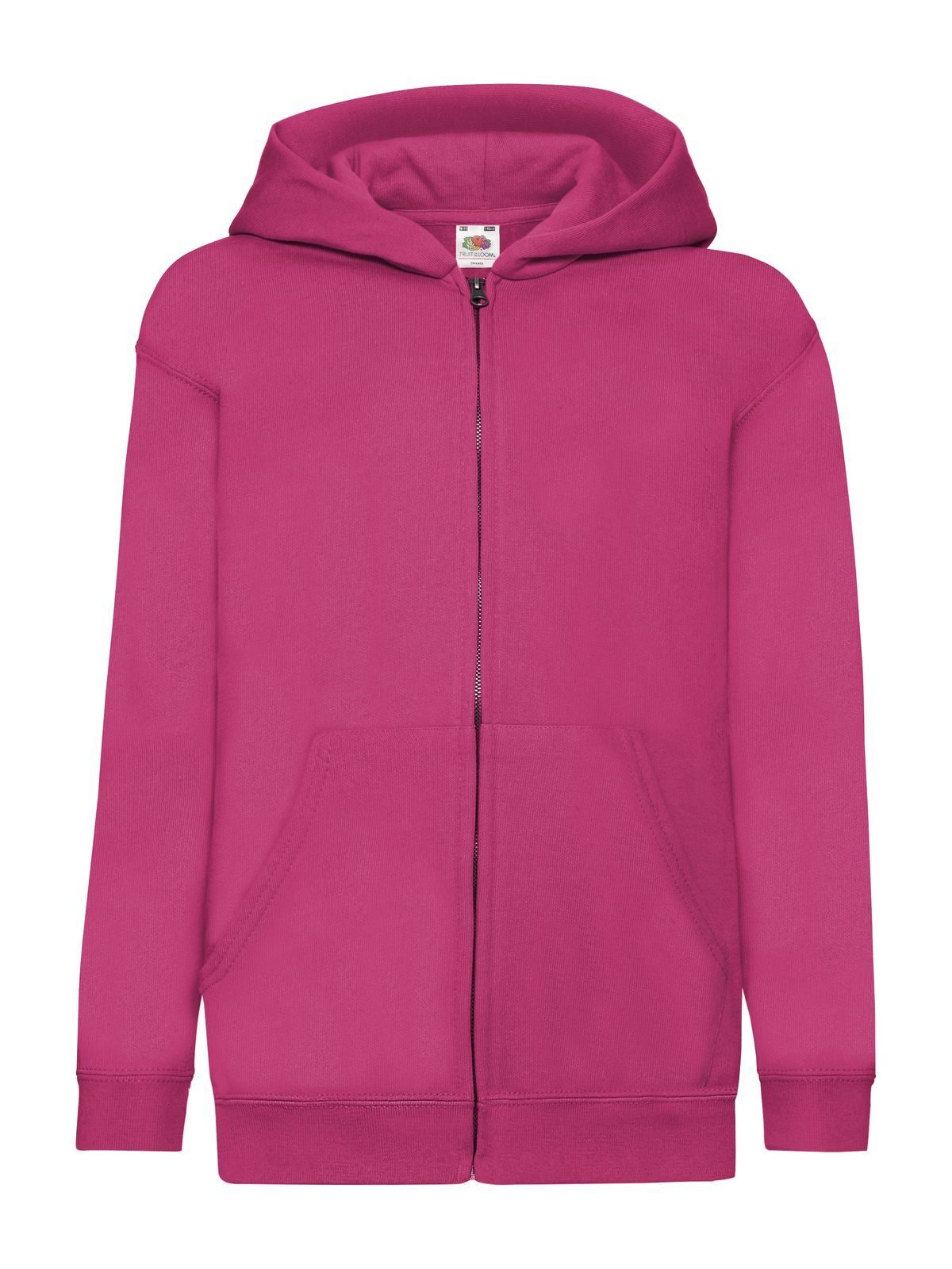 Klassische Kinder-Sweatjacke mit Kapuze - 57 - Fuchsia