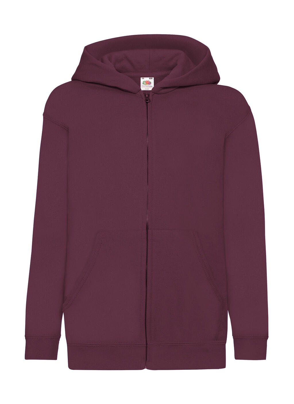 Klassische Kinder-Sweatjacke mit Kapuze - 41 - Burgund