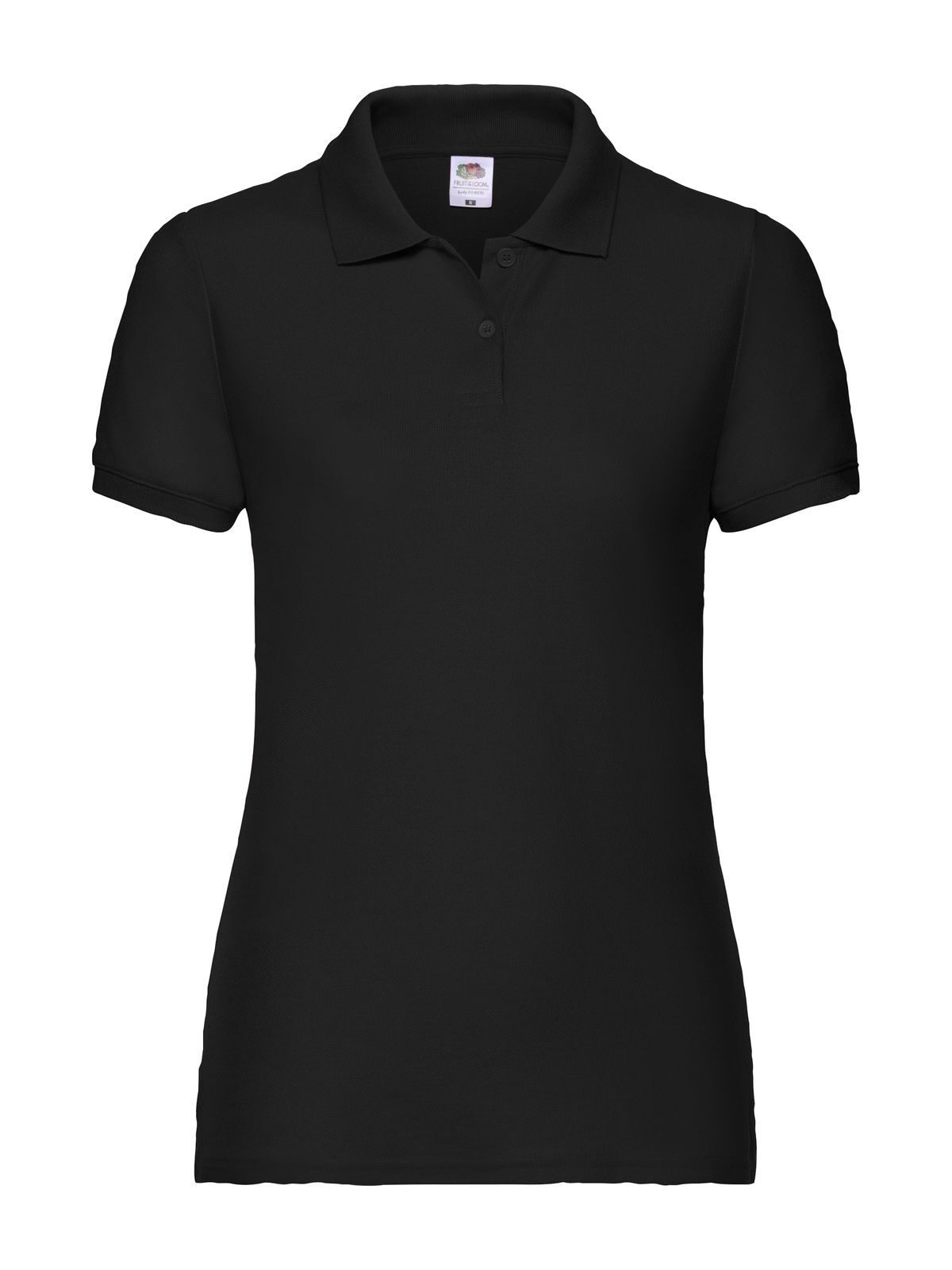 Damen-Polohemd 65/35 - 36 - Schwarz