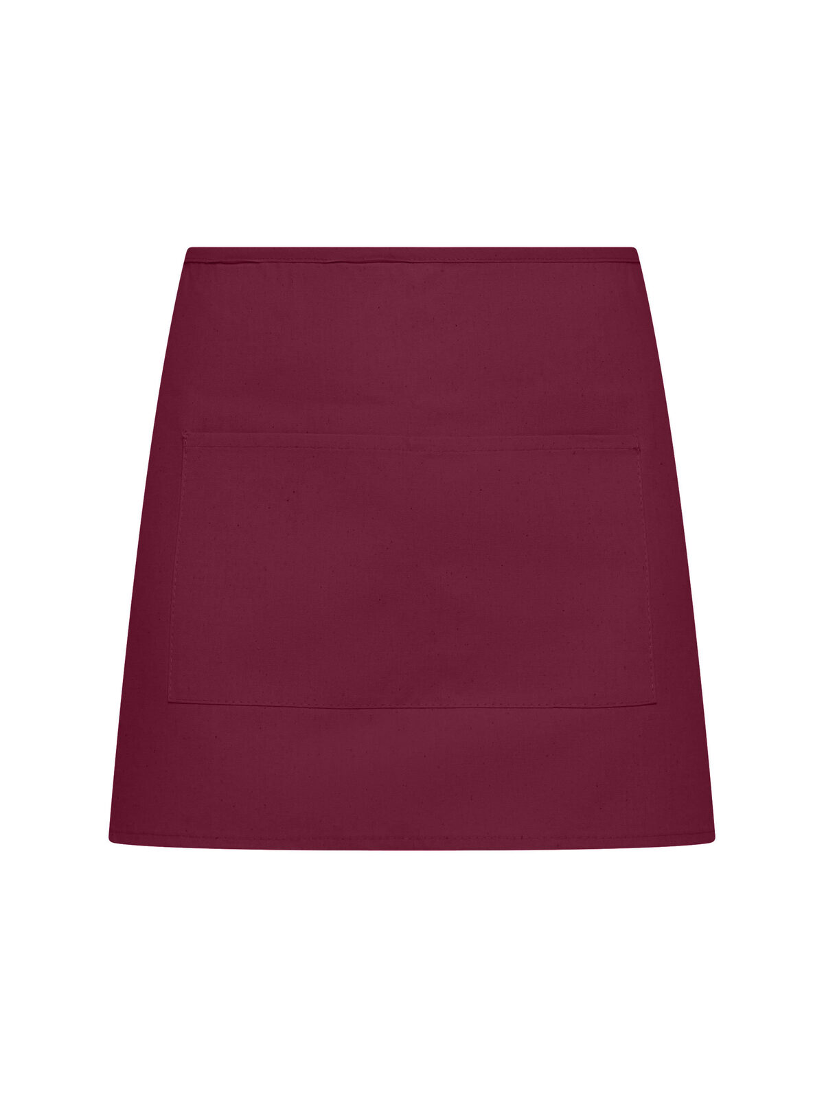 Einfache Halbschürze mit Tasche - BU - BU – Burgund
