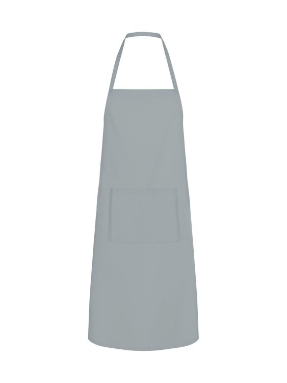 Einfache Schürze mit Tasche - GY - Grau
