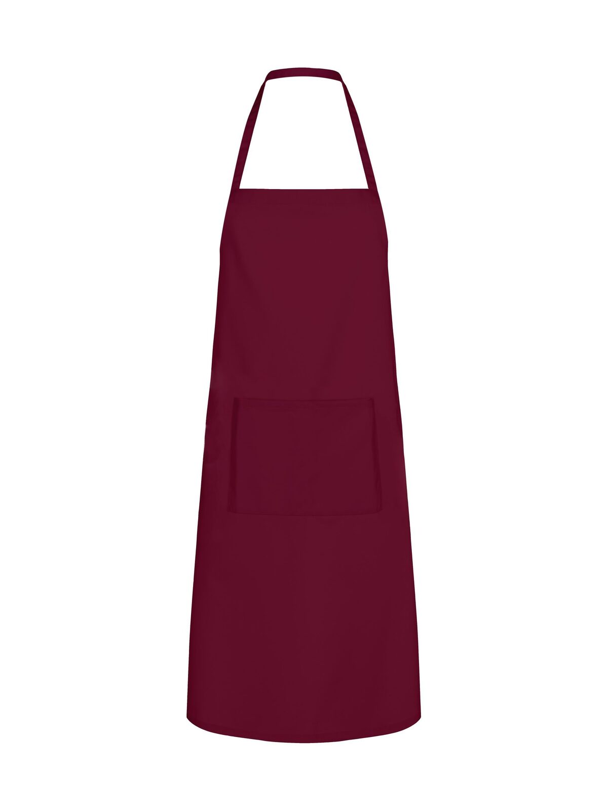 Einfache Schürze mit Tasche - BU - BU – Burgund