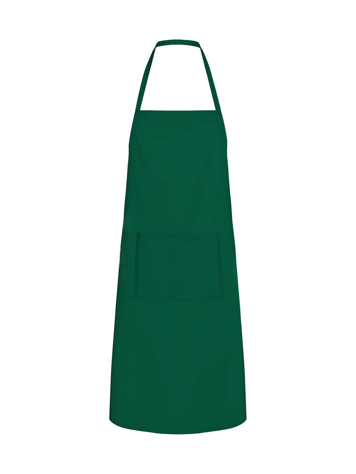 Einfache Schürze mit Tasche - BG - BG – Flaschengrün