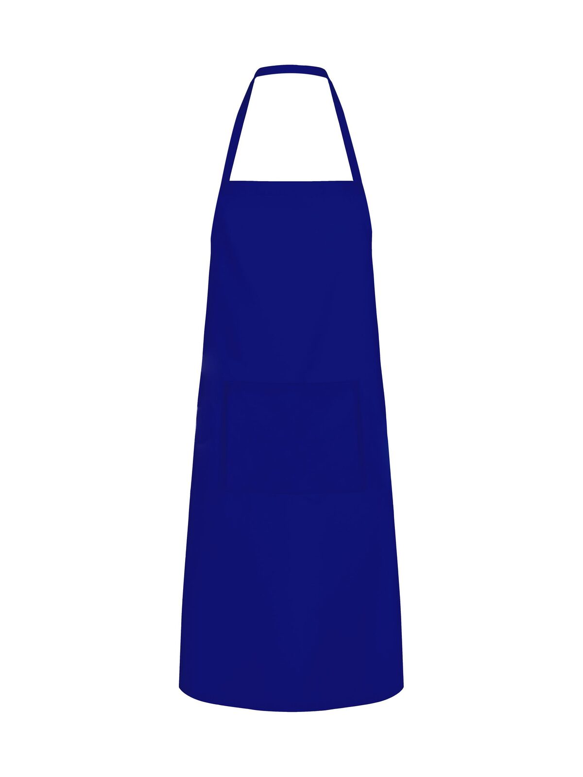 Einfache Schürze mit Tasche - RB - RB-KÖNIGSBLAU