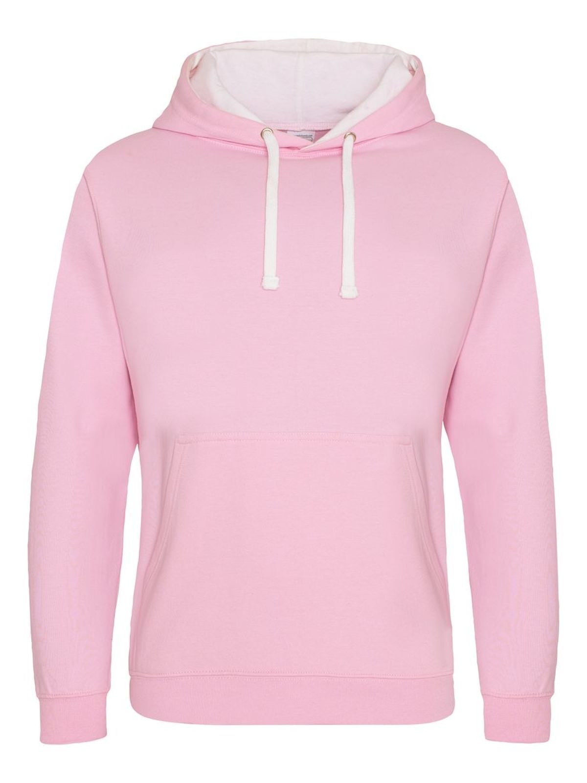 College-Hoodie - BPK/ARW – BABYROSA/ARCTIC WHITE