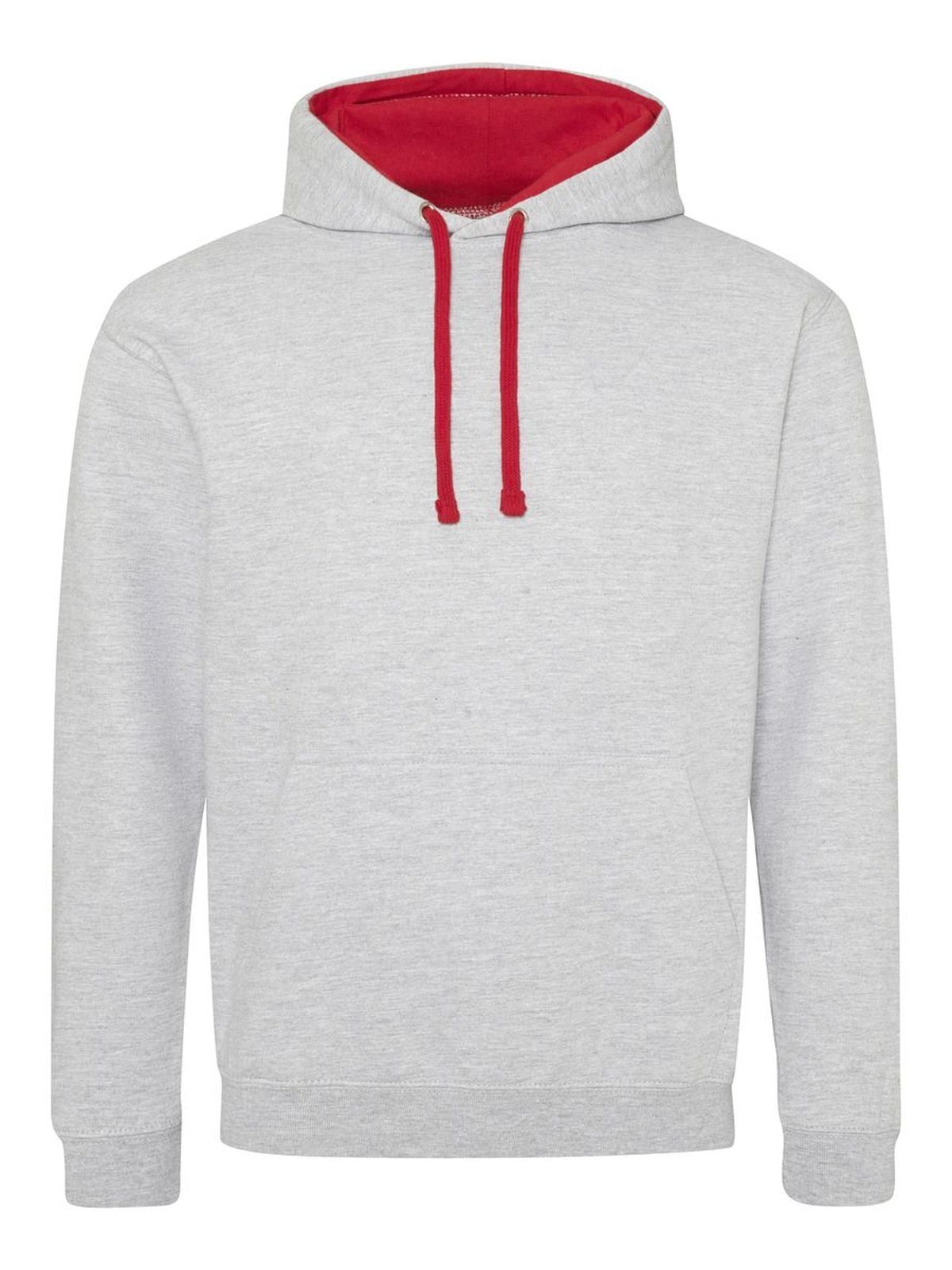 College-Hoodie - HGRFIR - HGRFIR – HEATHER GREY/FIRE RED