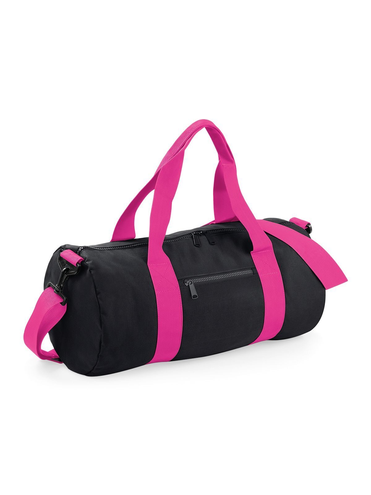 Original Barrel Bag - BLKF - Schwarz/Fuchsia
