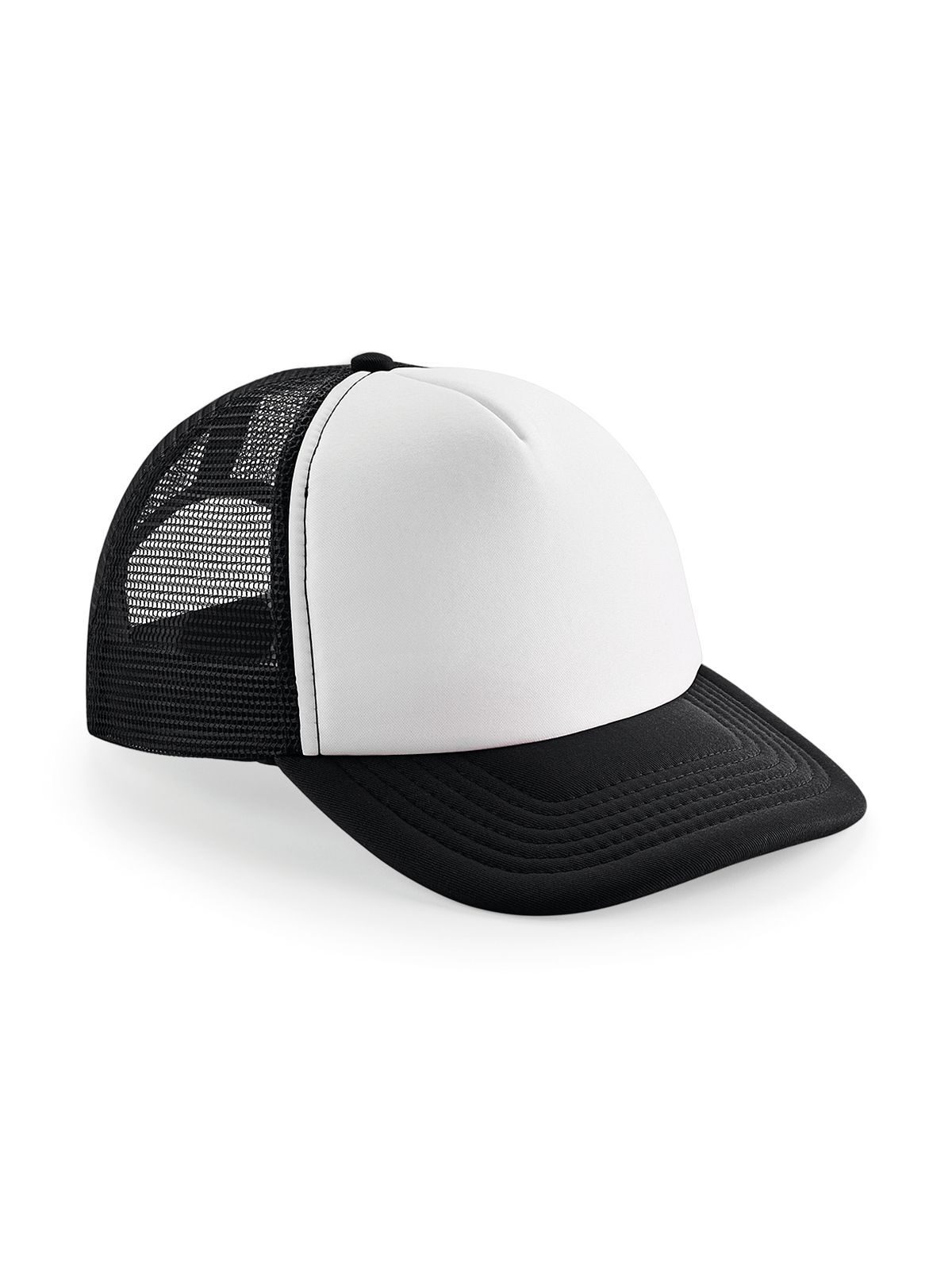 Vintage Snapback Trucker Cap - BLKW - Schwarz/Weiß