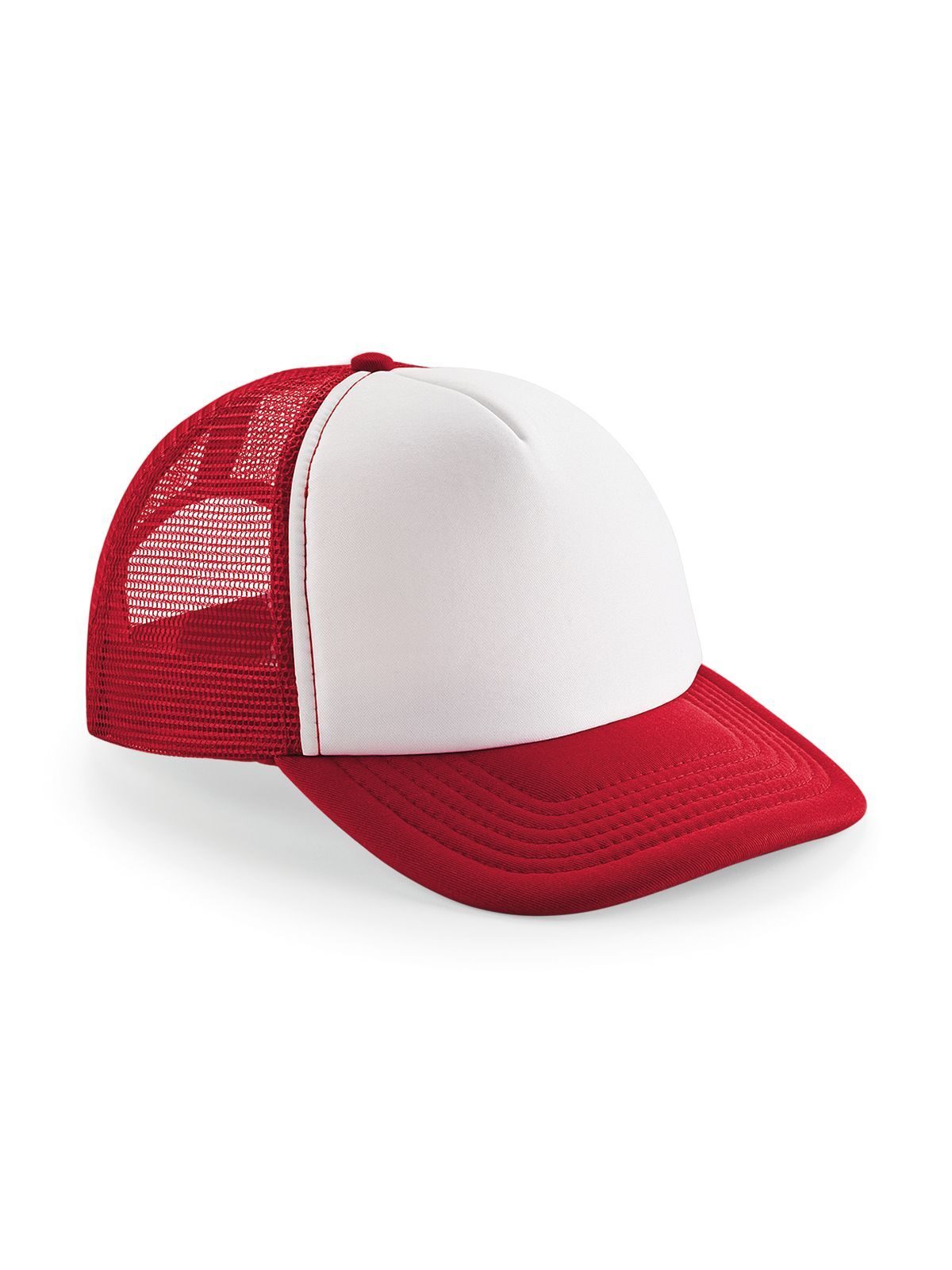 Vintage Snapback Trucker Cap - CSRW - Klassisches Rot/Weiß