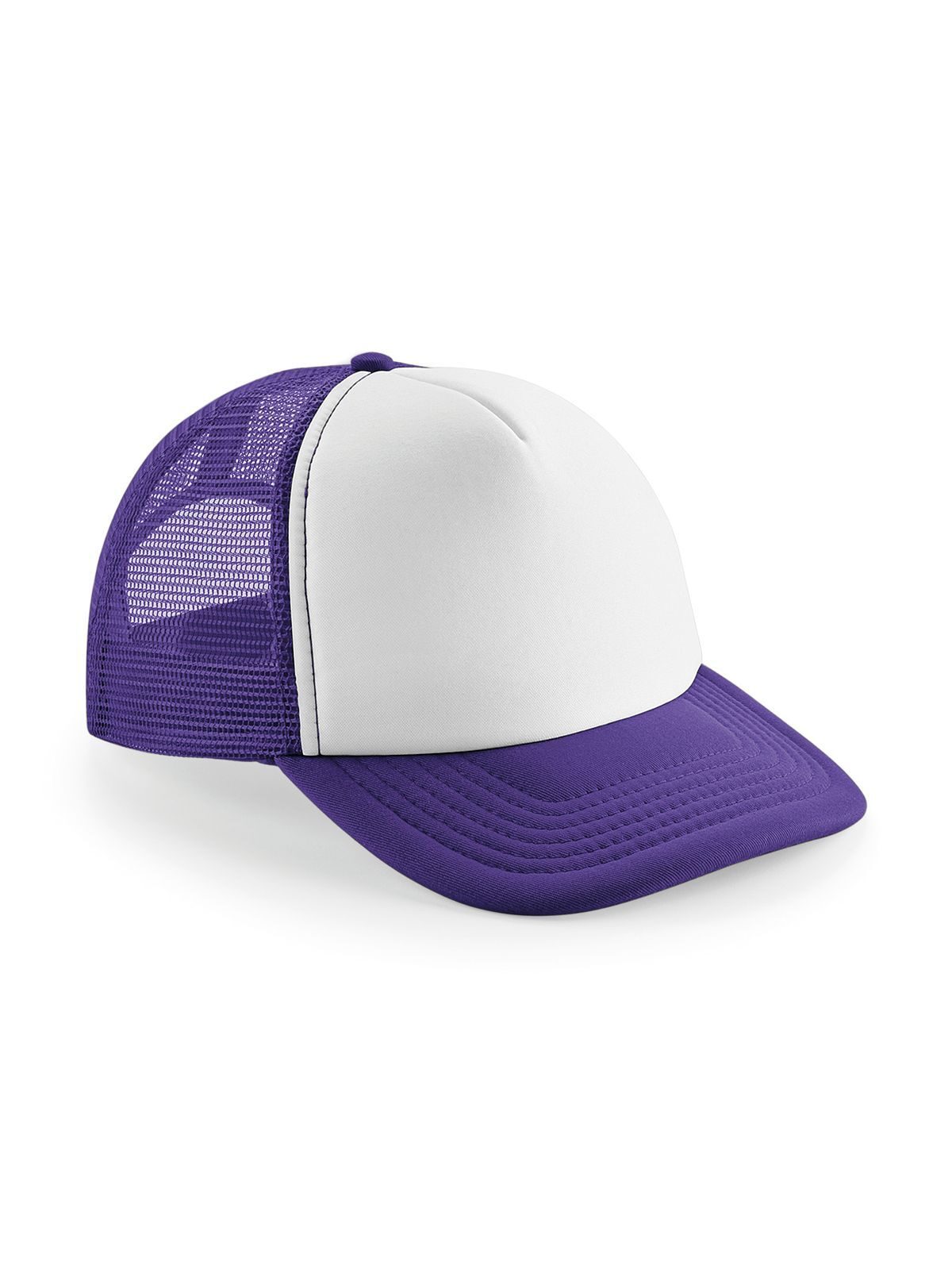 Vintage Snapback Trucker Cap - PURW - Lila/weiß