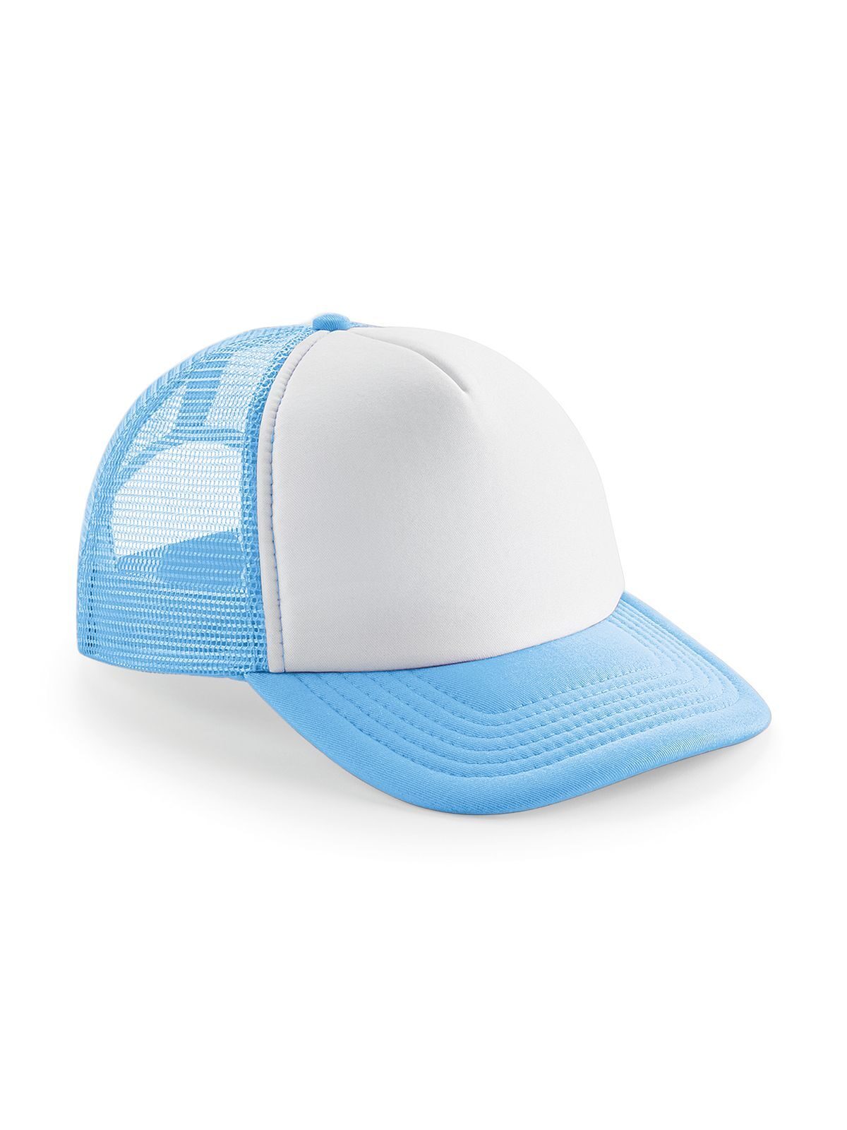 Vintage Snapback Trucker Cap - SKYW - Himmelblau/Weiß