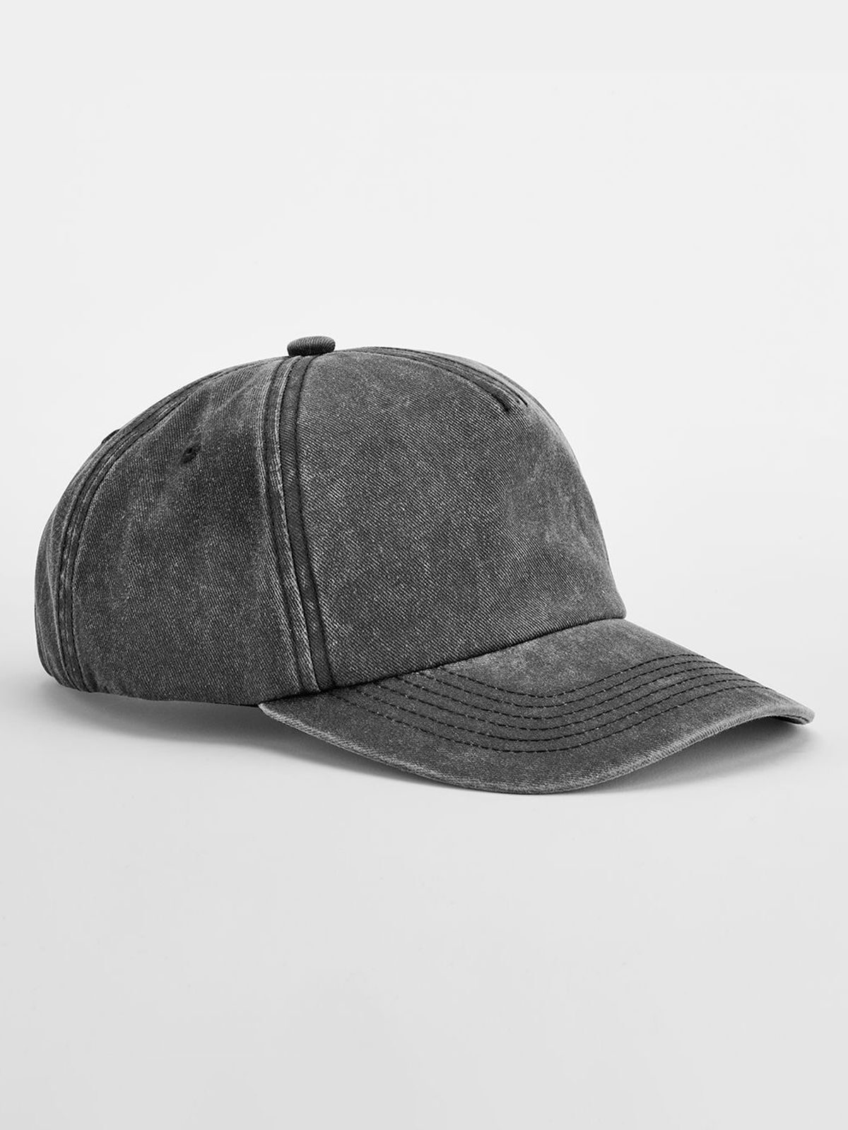 Lässige 5-Panel-Vintage-Kappe - VBL - Vintage Schwarz