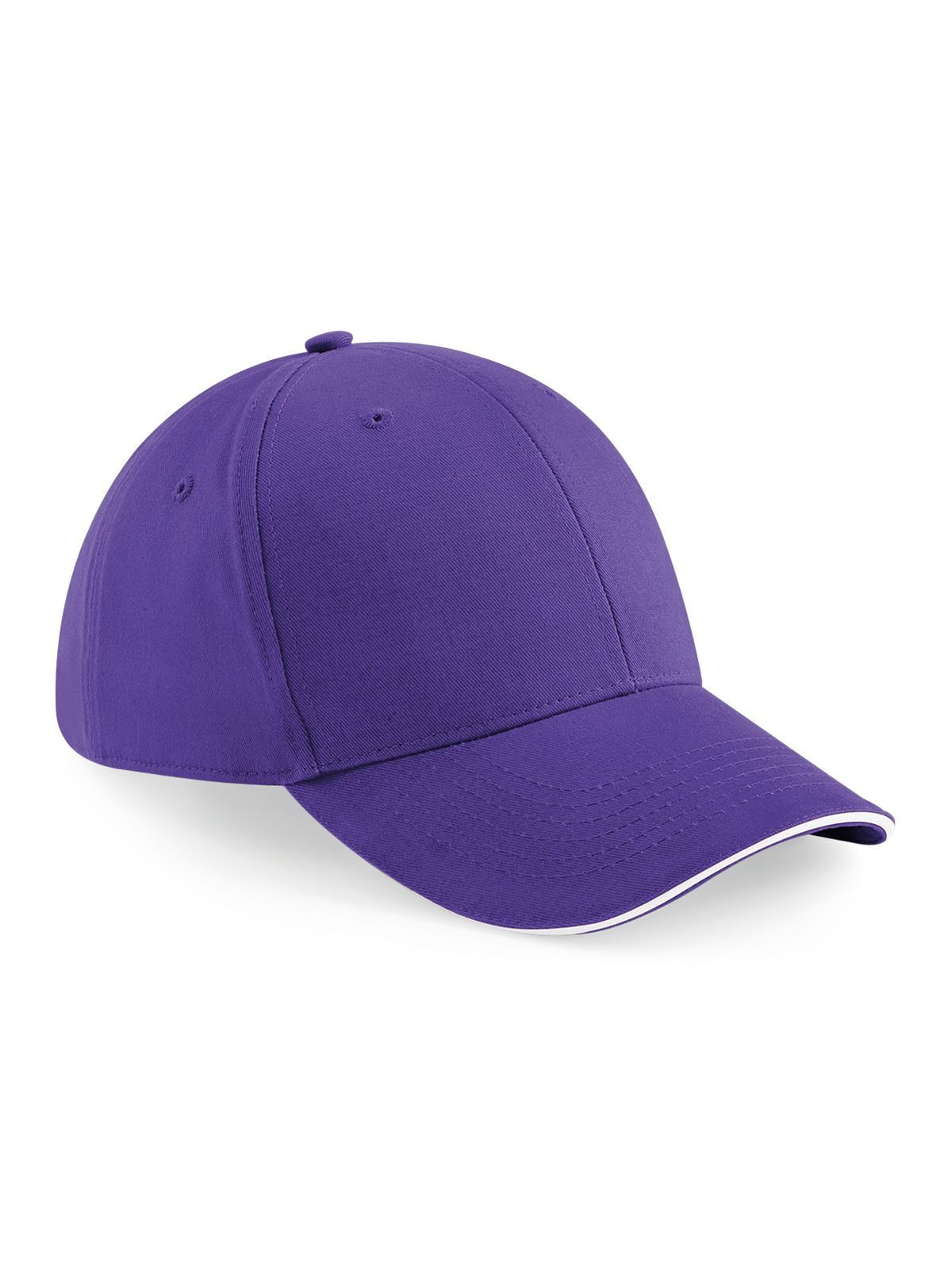 Athleisure 6 Panel Cap - PURW - Lila/weiß