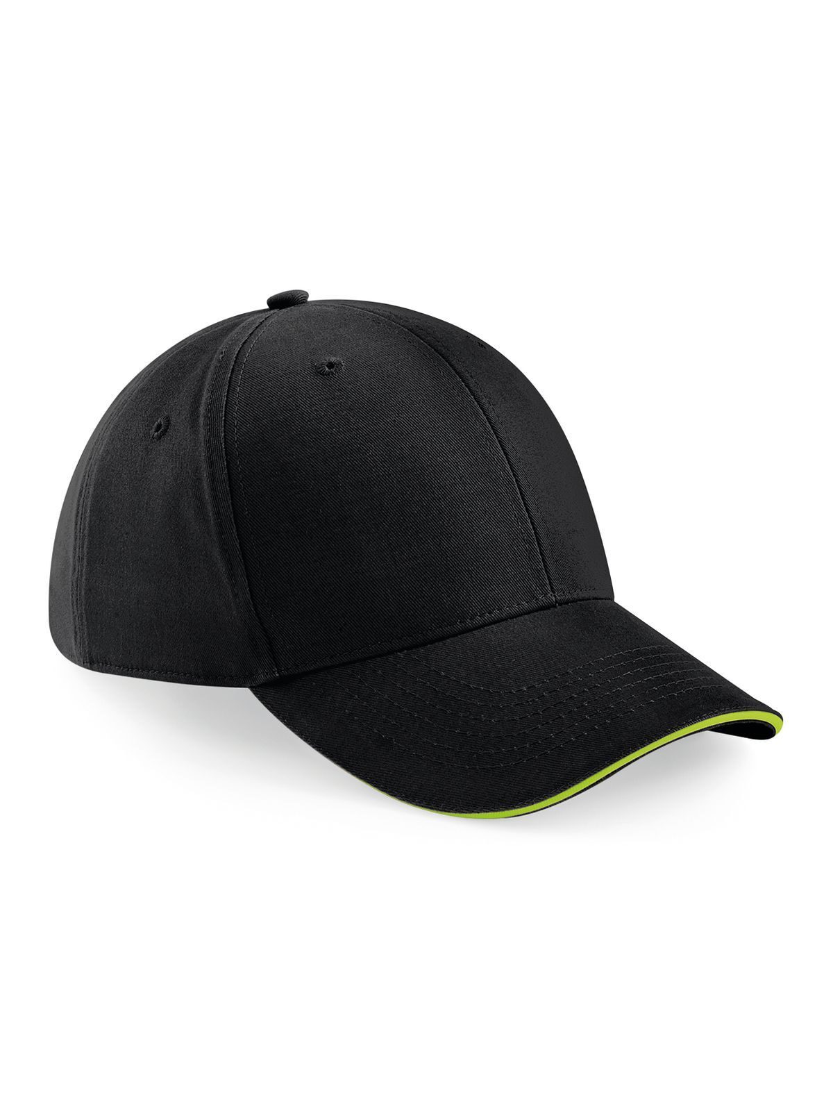 Athleisure 6 Panel Cap - BLKCR - Schwarz/Klassisches Rot