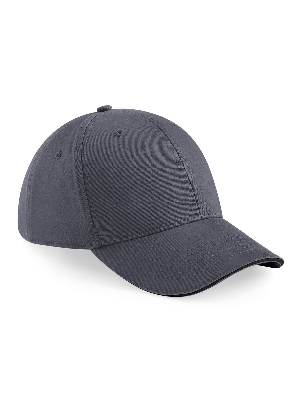 Athleisure 6 Panel Cap - GPHB - Graphitgrau/Schwarz