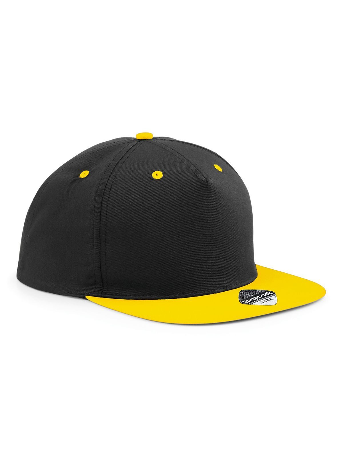 5-Panel-Kontrast-Snapback - BLKY - Schwarz/gelb