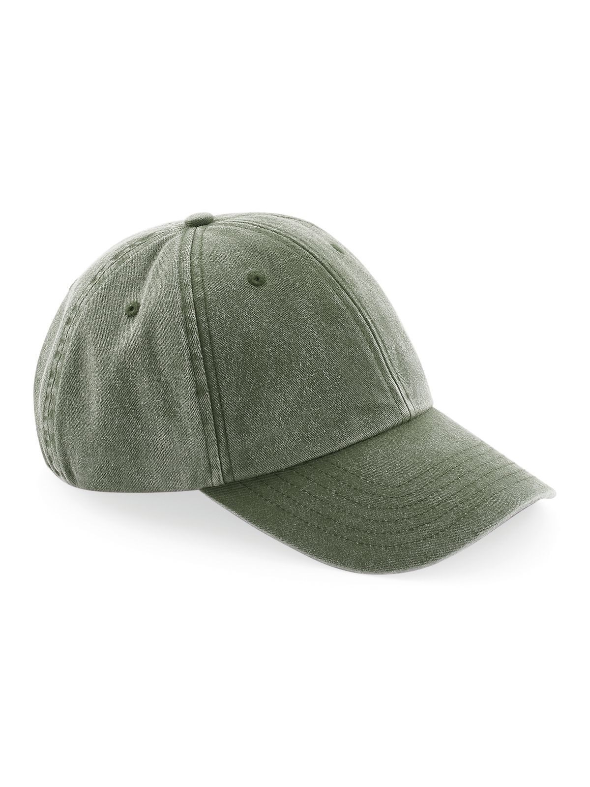 Flache Vintage-Kappe - VOL - Vintage Olive