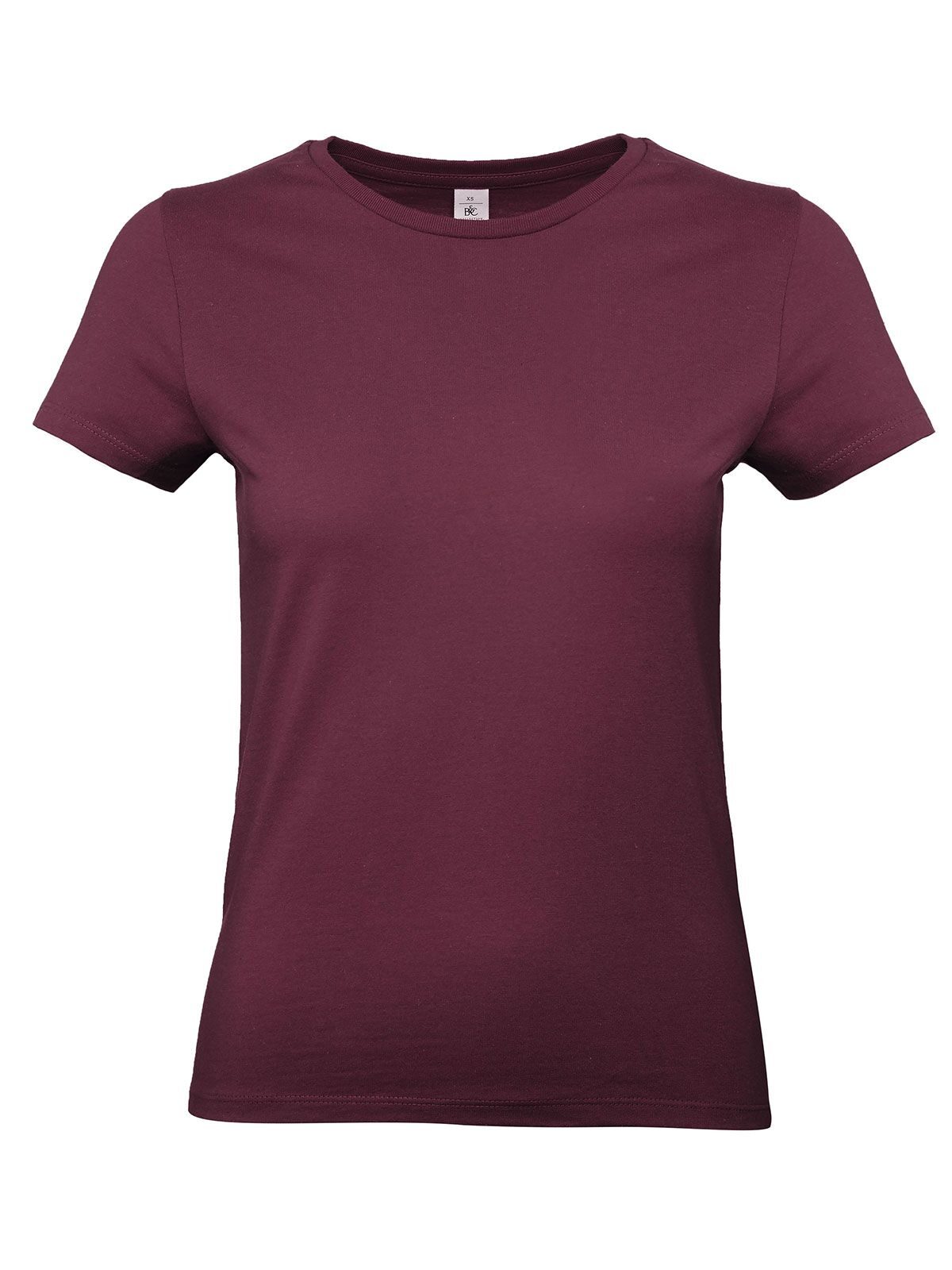 Damen-T-Shirt #E190 - BU370 - Burgunderrot