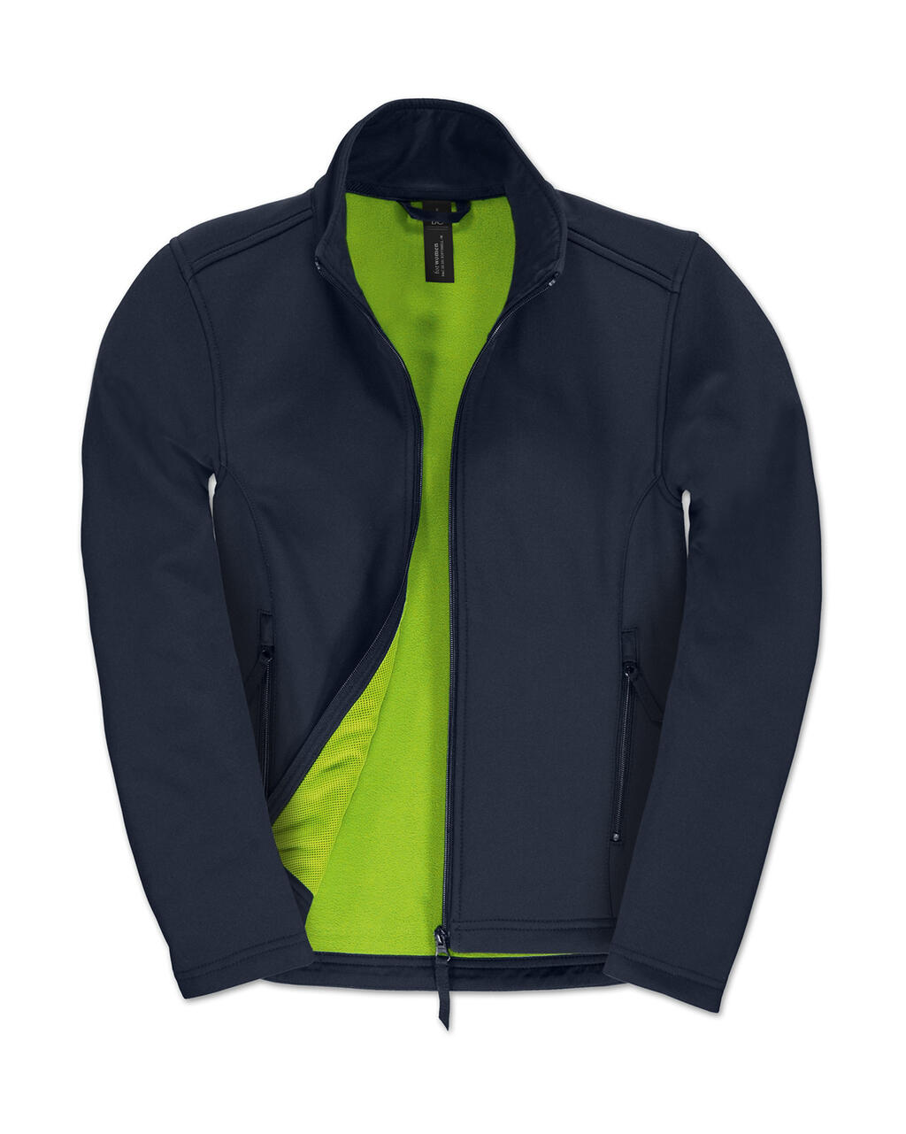 Softshell-Damenjacke ID.701 - 270 - Marineblau/Neongrün