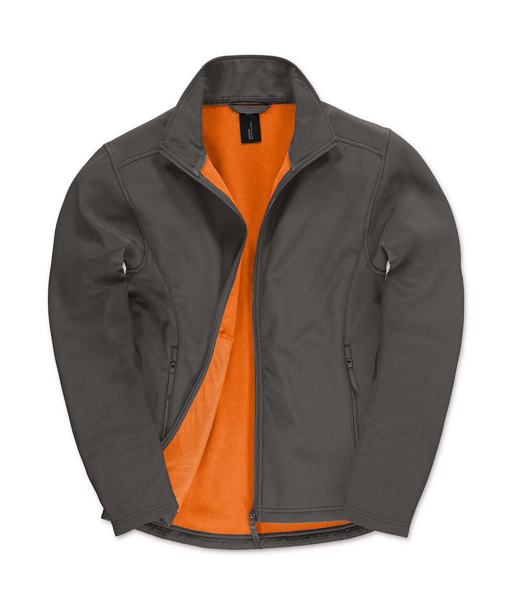Herren-Softshelljacke ID.701 - 170 - Dunkelgrau/Neonorange