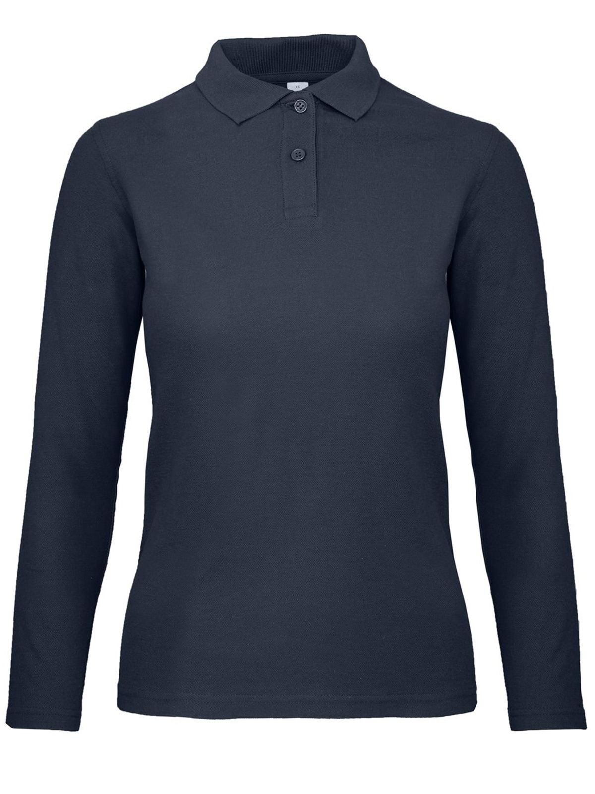Damen-Langarmpolo ID.001 - NA003 - Marine