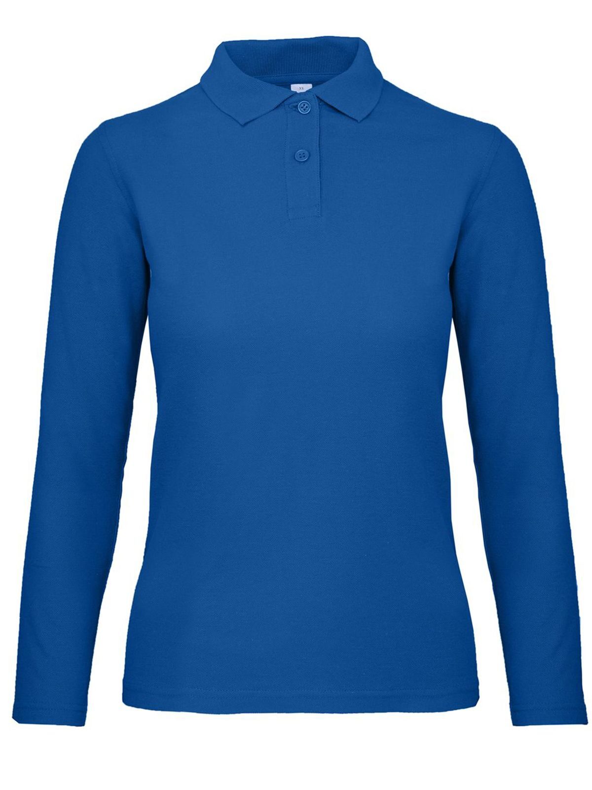 Damen-Langarmpolo ID.001 - RB450 - Königsblau