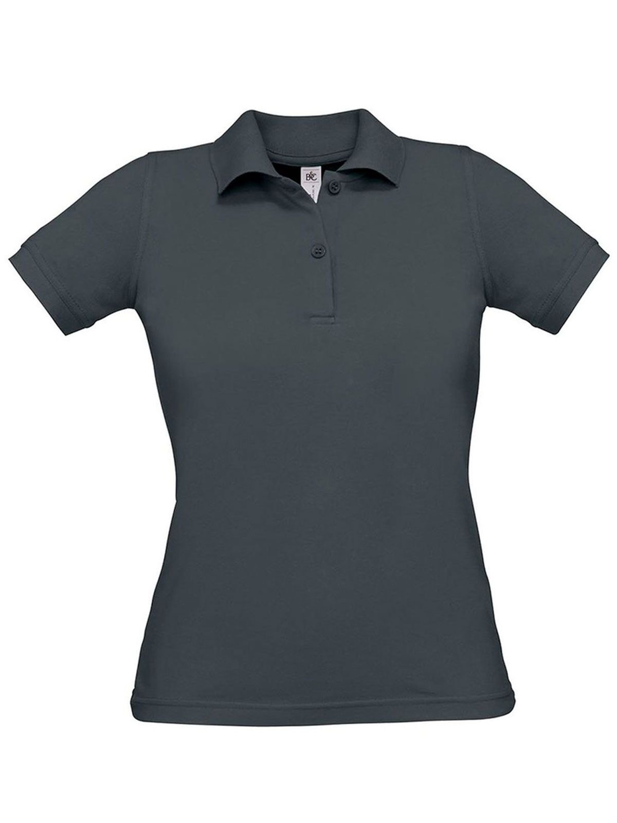 Damen Polo Safran Pure - DG670 - Dunkelgrau