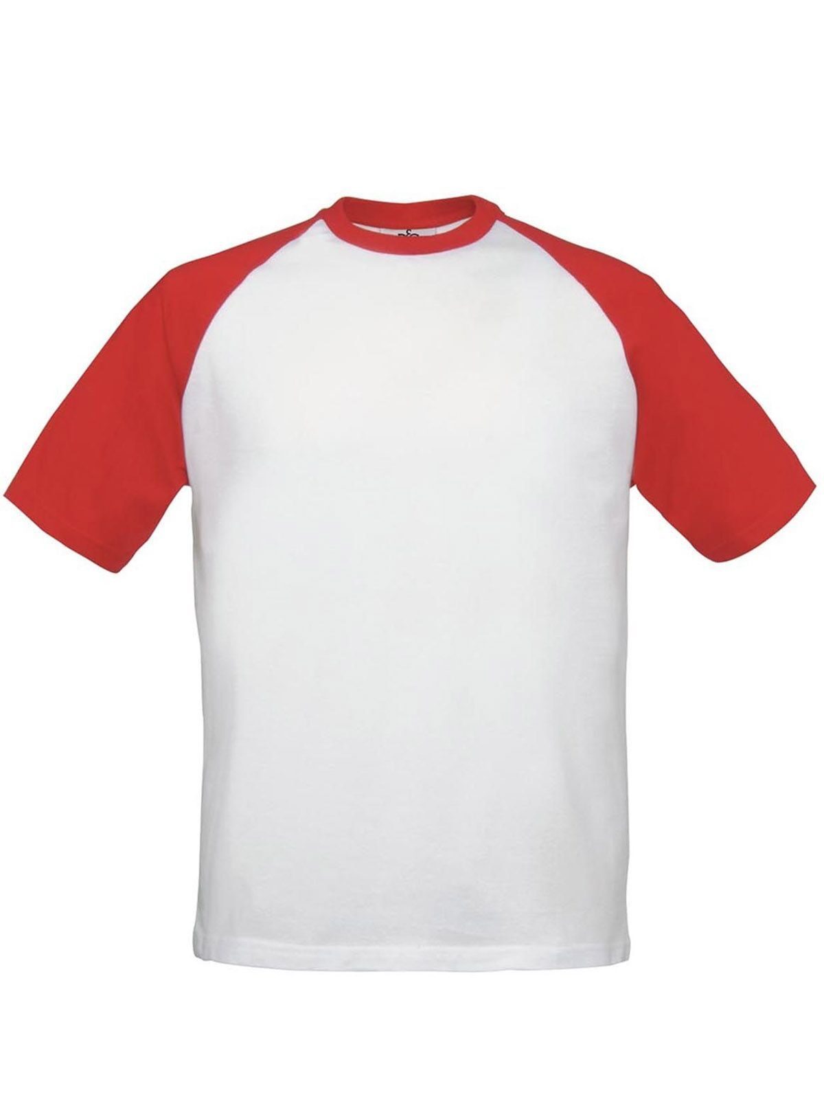 Baseball-T-Shirt - 903 - Weiß/Rot